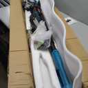 2-in-1 Cordless Pole Saw & Mini Chainsaw with 2 Batteries for Tree Trimming Blue (Blue)