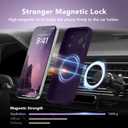 Magnetic for iPhone 17 Pro Case, Compatible with MagSafe, [Full Camera Protection][Screen Protector] Silicone Shockproof Protective Phone Case for iPhone 17 Pro 6.3", Deep Purple