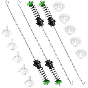 Updated W11130362 WTW5000DW2 WTW5000DW3 Washer Suspension Rod Kit by Blutoget-Washer Shock Absorbers Fit for Whirlpool WTW5000DW1 WTW5000DW0 Kenmore Maytag MVWX655DW1 MVWC565FW1 W10594080 W10780040