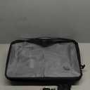 Gonex Vacuum Travel Bag with Pump, Reusable Compression Packing Bag with Handle & Transparent Window, Wide Opening, Waterproof Travel Storage Organizer for Carry-On Suitcase, Backpack (2PCS+Pump) (Black)