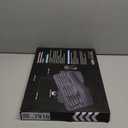 Wireless Keyboard and Mouse Combo, Wave Keys Computer Ergonomic Keyboard with Cushioned Plam Rest, Phone Holder, 2.4GHz Silent 6 Button Wireless Mouse Set for Laptop, PC, Windows, Mac (Black)