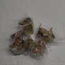 FactorDuty 3.5 inch with Brake Locking Caster Vintage Swivel Caster Copper Antique Gold Cast Iron Wheel Industrial Heavy Duty Rustic Retro Antique Cart Style 900LB Overall Capacity Set of 4