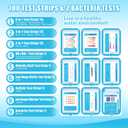 2 x 19 in 1 Drinking Water Test Kit with 100 All-in-One Water Test Strips & 2 Bacteria Tests - Home Water Quality Test Strips for Well, Tap Water, City Water, Tub and Swimming Pool Testing Strips