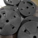 CAP Barbell Threaded Barbell Set with 100 LB Cement Grip Plates | 47" Threaded Bar, 25LB / 15LB / 10LB Grip Plates, Star Collars, Home Gym Weight Set for Strength Training