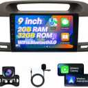 Radio for Toyota Camry Car Stereo 2002 2003 2004 2005 2006 9 inch Touch Screen Wireless Carplay&Android Auto GPS Head Unit Bluetooth,WiFi,GPS,Backup Camera,SWC,FM Pantalla para