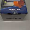 Kohree Trailer Coupler Lock, Heavy Duty Hitch Lock Fits 2-5/16", 2" Couplers, RV Trailer Lock, Durable Steel Tongue Lock with Keys, Orange