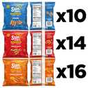 SunChips 100% Whole Grain Chips, Variety Pack, 1 oz Bags, Pack of 40, No Artificial Flavors, Colors (EXP 08/11/26)