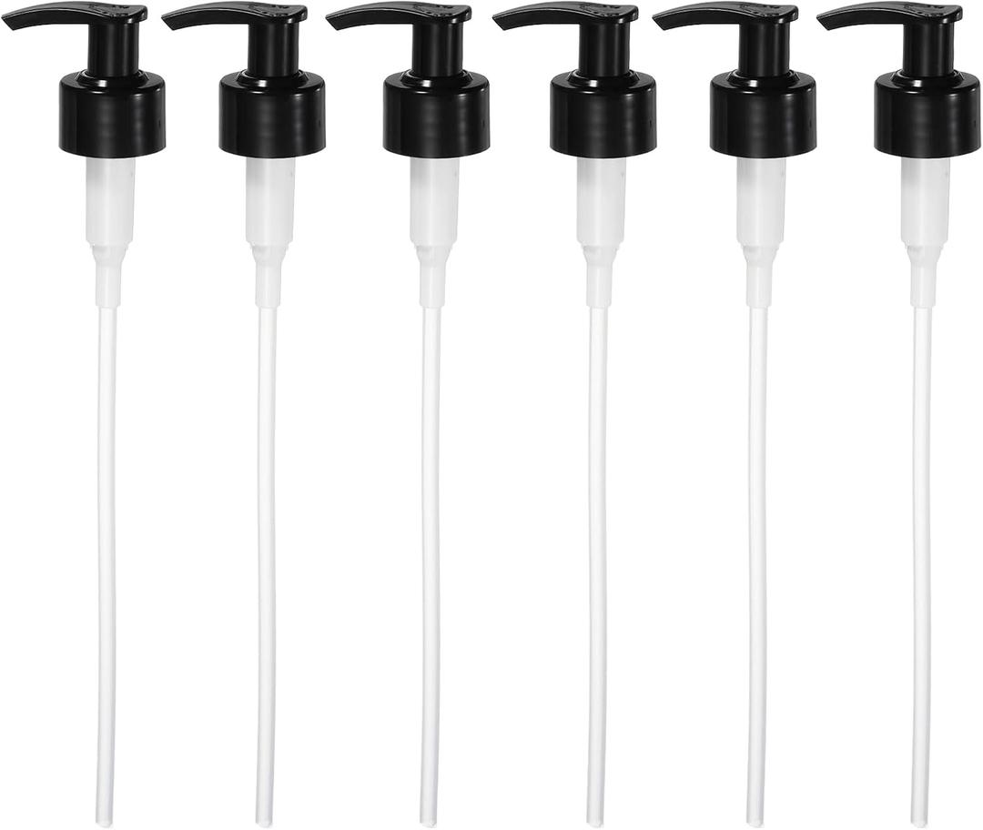 uxcell 16Pcs Dispensers Top Replacement, Plastic Bottle Pump Head Soap Dispenser Pump for 28/410 Neck Size Soap Lotion Shampoo Face Wash Bottle, White