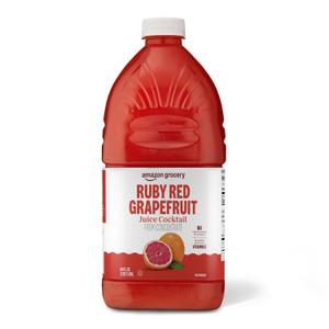 Amazon Grocery, Ruby Red Grapefruit Juice Cocktail, 64 Fl Oz (Previously Amazon Fresh (EXP 01/13/26)