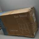 DUMOS 30 Inch Counter Height Bar Stools Set of 4, Modern Faux Leather High Barstools with Back and Metal Leg, Bar Chairs for Kitchen lsland, Elegant Brown