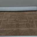 PURRUGS Dirt Trapping Door Mat 32" x 47", Non-Slip/Skid Machine Washable Entryway Rug, Dog Doormat, Super Absorbent Welcome Mat for Muddy Wet Shoes and Paws, Grayish Brown