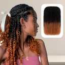 Afro Kinky Bulk Human Hair, 4C Afro Kinky-Curly Bulk Human Hair for Twist Mini Twists Braiding and Dreadlock Extensions 50g/Pack (T30, 16 Inch)
