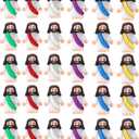 Mini Jesus Figures, Set of 30pcs Action Figures Little Jesus Figures, Tiny Jesus Figures to Hide and Seek Religious Gifts for Easter Egg Stuffers (Mix)
