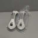 TAILI Shower Grab Bar, 2 Pack 12 Inch Suction Grab Bars for Bathtubs and Showers for Elderly, Shower Handle for Seniors Bathroom Safety Grip, No Drilling Removable,Grey (Gray)