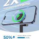 Hevanto 2026 3 in 1 Wireless Charging Station for Apple MagSafe Charger, 15W Fast Magnetic Mag-Safe Charger Stand for iPhone 17 16 15 14 13 12 Apple Watch AirPods Series, Gifts for Men (Black)