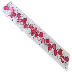2 x Valentine's Day Table Runner with Heart-Shaped Buttons - 13x72 Inch Romantic Valentine Decorations for Dining Table, Home & Party, Indoor Valentine's Day Table Decoration