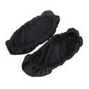 2 Pairs Knitted Elastic Fabric Chair Armrest Covers Office Wheelchair Arm Rest Pad Elbows Forearms Pressure Relief slipcover (Black)