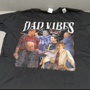 Retro 90s Dad.Vibes Funny Dad Father's Day Matching Outfit T-Shirt, 3XL