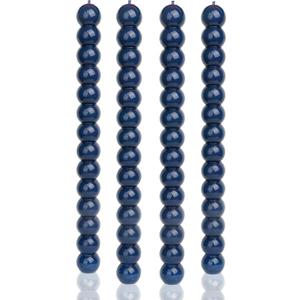 MAITREYA Navy Spiral Taper Candles-Set of 4 for Decoration Weddings Party Church-Unscented Dripless Candles,10inch(Navy-D)