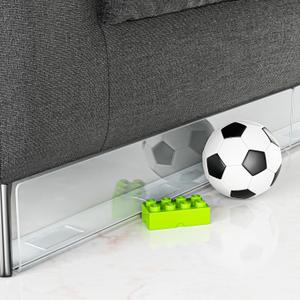 APOCAlLIS Transparent Toy Blocker for Under Furniture, Under Couch Blocker (4" H 16" L)8 Pack Bed Blockers for Under Bed