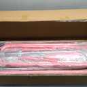 Gymnastics Bar for Kids, Adjustable Height Gymnastic Horizontal Bars with Mat, Folding Gymnastic Training Monkey Bars, Junior Expandable Training Kip Bar for Home, Pink