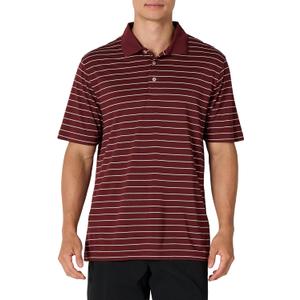 Amazon Essentials Mens Golf Polo Shirt, Moisture-Wicking Quick Dry, Short Sleeve (Large, Dark Burgundy)