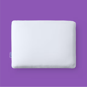 Purple DreamLayer Pillow - Standard Size - Cooling Memory Foam Alternative Neck Pillow, Soft Contour-Hugging GelFlex Grid and MicroAir Foam, Adjustable Loft, Pressure-Relieving Support