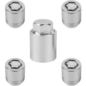 Wheel Lock Kit, Alloy Compatible with Subaru Vehicle Ascent BRZ, Crosstrek, Forester, Imrpeza, Legacy, Outback, Sti, Tribeca, WRX Replaces# B321SFL000, B321SFG000 (5PCS)