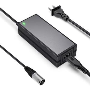 24V 2A Electric Scooter Battery Charger, Suitable for Go Go Elite Traveler, Pride Mobility, Jazzy Electric Chair Battery, and Plus Ezip Mountain Trailz 3-pin XLP Scooter Charger