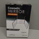 HIEEY 3 Way Mirror for Hair Cutting,360 Trifold Mirror with Height Adjustable Telescoping Hooks,and 5X Magnification,for Makeup, Hair Styling