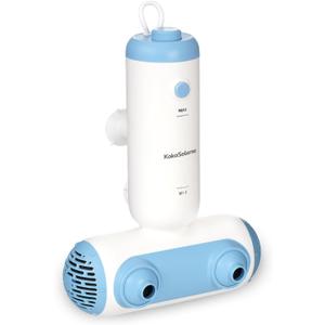 Bath Jets for Tub, Portable Bath Spa for Bathtub with Dual Hydro Jets, Bathtub Spa Machine Creates Soothing Bubbles for Daily Relax at Home Use (Blue)