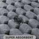 YIHOUSE Bathroom Rugs 20"x32", 1 inch Thick Extra Soft Absorbent Bath Mat for Bathroom, Non-Slip, Dry Quickly, Machine Washable Bath Rug for Sink, Shower, Toilet, Grey