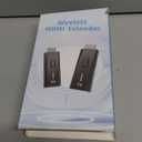 2026 Upgraded Wireless HDMI Transmitter and Receiver 328FT/100M, 4k Decode 1080P Output, Plug & Play Portable 2.4g/5g, Wireless Hdmi Extender Kit to Monitor from Laptop/PC/Projector/TV Box (Black)