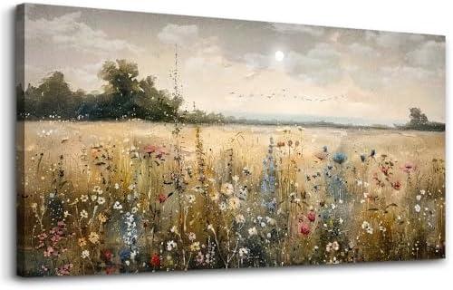 Amazon.com: Wapluam Wall Decor For Living Room Canvas Prints Wall Art Bedroom Office Decoration Vintage Abstract Painting Rural Natural Landscape Pictures Artworks Ready To Hang Farmhouse Aesthetic Home Decor: Posters & Prints