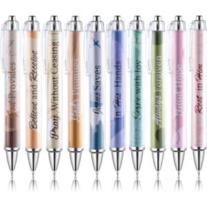 Mr. Pen Christian Pen Set, 10 Pack, Black Ink, Bible Verse Pens, Ballpoint Pens