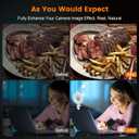 Olumiring Selfie Ring Light 3500K-8500K, Adjustable LED Ring Light with Clamp for Phone, Rechargeable Selfie Fill Light for Video Recording, Perfect for Phone Calls, Video Conferences and Makeup