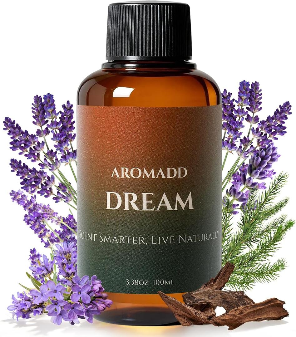 AROMADD Dream Diffuser Oil Inspired by Luxury Hotel Scent 3.38 Fl Oz (100ml), Aroma Diffuser & Hotel Fragrance Diffuser Oil, Essential Oil Diffuser for Aromatherapy, Long-Lasting