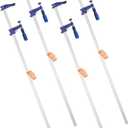 VEVOR Bar Clamps for Woodworking, 4-Pack 36 inch Opening, Lockable F-Clamp with 600 lbs Load Limit, 2-1/2 inch Depth, Cast Iron and Carbon Steel, Easy to Use, Wood Clamps for Woodworking Metal Working