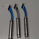 3pcs Jalapeno Pepper Corer, 2 in 1 Chili Corer Tool - Stainless Steel Pepper Seed Remover with Serrated Slice & Handle, for Slicing Off Vegetable Tops or Removing Pepper Cores