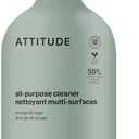 ATTITUDE All-Purpose Cleaner Spray, Plant-Based Ingredients, EWG Verified, Streak Free, Ammonia Free, Removes Fingerprints, Dust and Dirt, Sage & Orange, 26 Fl Oz