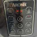 AROMA® Digital Rice Cooker, Multicooker, 6-Cup (Uncooked) / 12-Cup (Cooked), Steamer, Slow Cooker, Oatmeal Cooker, Grain Cooker, Auto Keep Warm, 3 Qt, Black, ARC-966BD