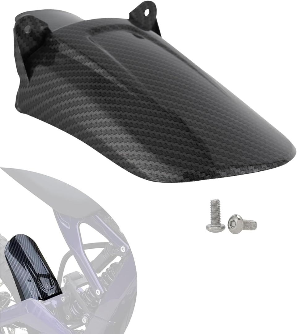 JFG RACING Rear Wheel Fender for Ebike,Imitation Carbon Fiber Motorcycle Shock Mudguard Mud Guard for Dirt Bike Surron Light Bee X and S/LBX/X160/X260