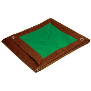Foremost Dry Top 10 ft. W X 12 ft. L Medium Duty Polyethylene Reversible Tarp Brown/Green