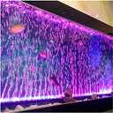 HCDMRE LED Air Bubble Light Aquarium Light Underwater Submersible Fish Tank Light Color Changing Making Oxygen Aquarium Tools,Us Plug (88cm/34.6")