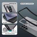 Nillkin for Samsung Galaxy S26 Ultra Magnetic Case, [Compatible with MagSafe] Mil-Grade Shockproof Protective Bumper Hard Cover Slim Phone Case for Galaxy S26 Ultra Cases Clear Black
