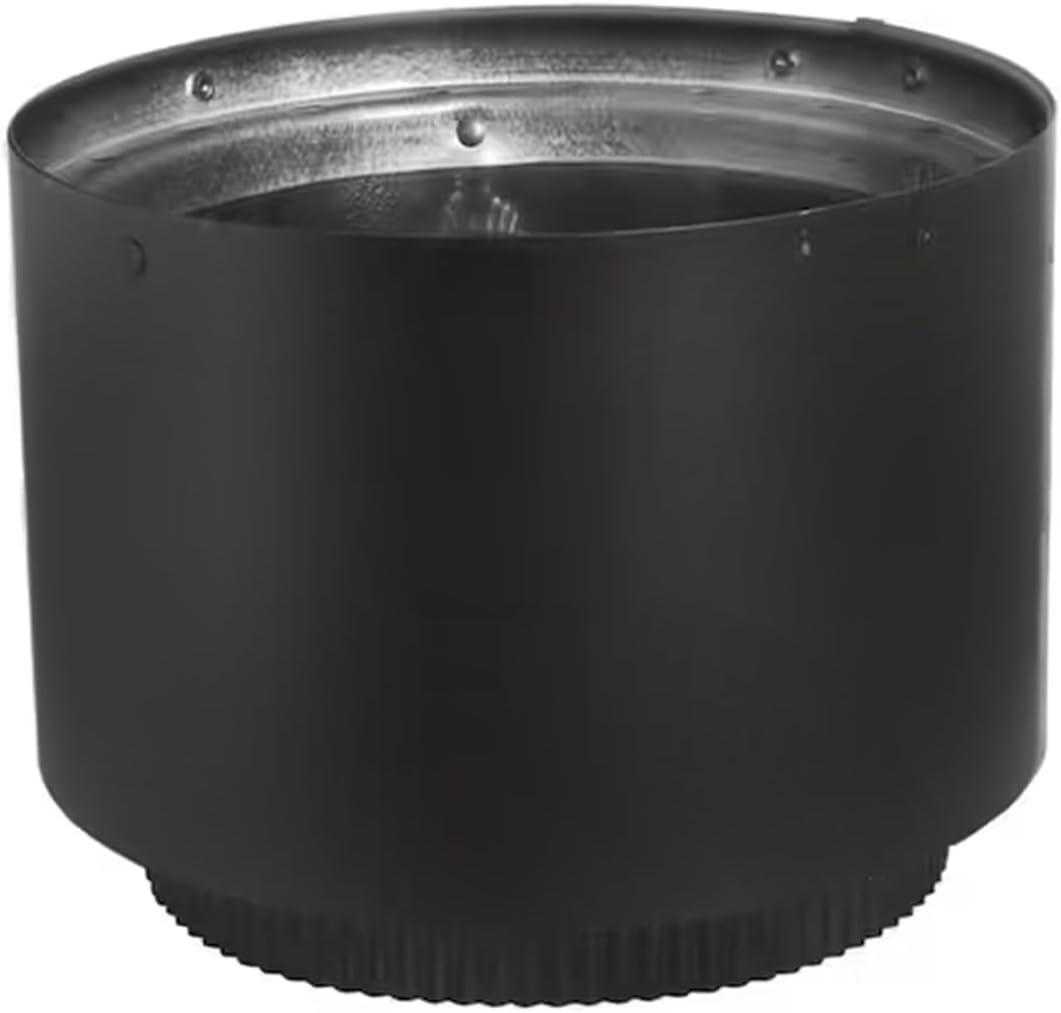 6 Inch Double Wall Stove Top Connecting Adapter for DVL 6DVL-AD Stove Collar Adapter,Black