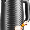 OLEGA Electric Kettle - 1500W Electric Tea Kettle 1.8L Stainless Steel Inner Electric Kettles for Boiling Water Auto Shut Off Boil-Dry Protection Electric Water Kettle for Coffee Tea Black