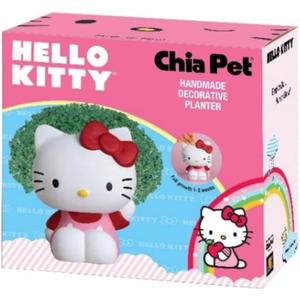 Chia Pet Hello Kitty with Seed Pack, Decorative Pottery Planter, Easy to Do and Fun to Grow, Novelty Gift, Perfect for Any Occasion