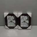 GraduationMall 5x7 Picture Frames, Real Glass, Display Photos for Wall or Tabletop, Mahogany with Gold Beads, 2-Pack