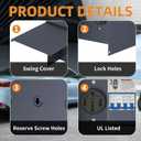 Temporary Power Outlet Panel Weatherproof, Thicker Prewired RV Electrical Panel with UL Listed 20, 30, 50 Amp Receptacle Outlet Box Installed for Hookup Camper Travel Trailer Motorhome